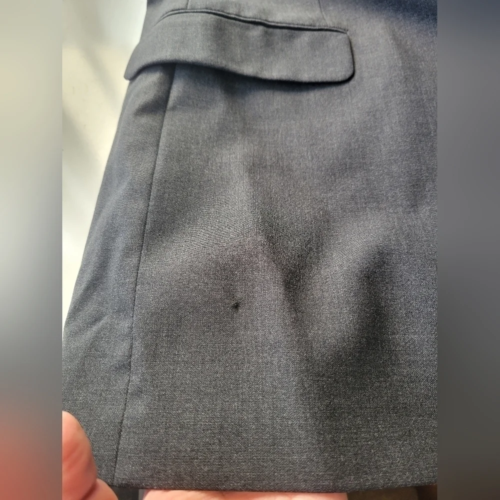 346 Brooks Brothers Stretch Wool Blazer Grey/Black in Size 43L